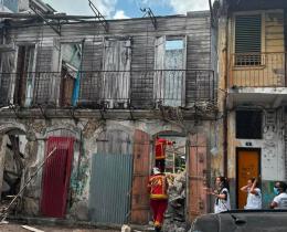 Effondrement d'un bâtiment à Pointe-à-Pitre : un ouvrier décèdé et un blessé grave