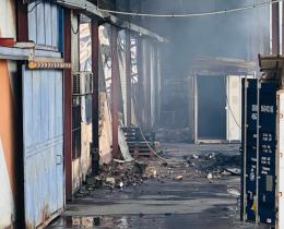 Un important incendie à la zone Collery