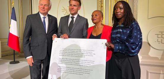 Emmanuel Macron célèbre l’héritage de la loi Taubira à l'Elysée