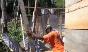 Opération de démolition au squat Les Bambous