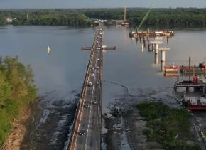 Le chantier du pont du Larivot peine à redémarrer